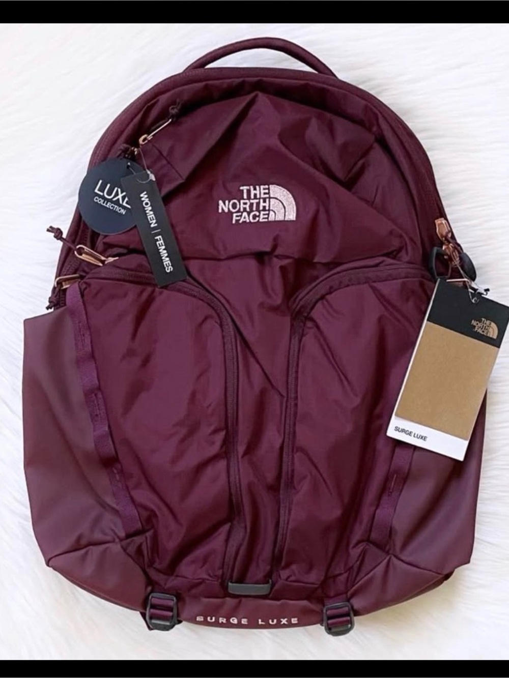 The North Face Surge Luxe Backpack - Maroon
